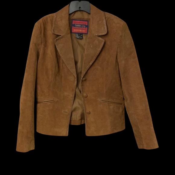 Vintage wrangler leather (suede like feel)coat. EVC - Picture 4 of 6